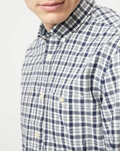 Chemise regular fit à carreaux blanc/bleu-Marc O'Polo Sale