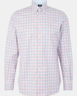 Chemise Regular Fit à carreaux corail-Hackett London New