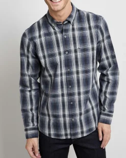 Homme Arrow Chemises^Chemise Regular Fit à carreaux bleu marine