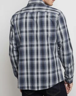 Homme Arrow Chemises^Chemise Regular Fit à carreaux bleu marine