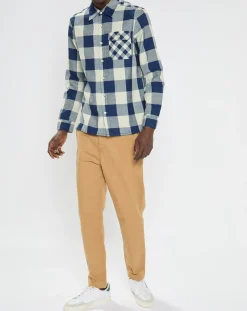 Homme Scotch & Soda Chemises^Chemise Regular Fit à carreaux bleu/écru