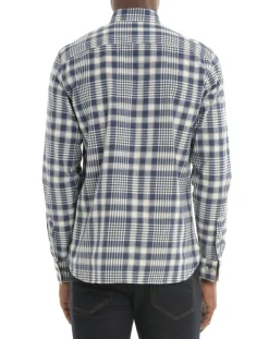 Homme Arrow Chemises^Chemise Regular Fit à carreaux bleue