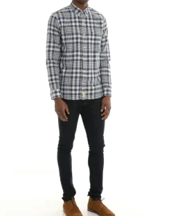 Homme Arrow Chemises^Chemise Regular Fit à carreaux bleue
