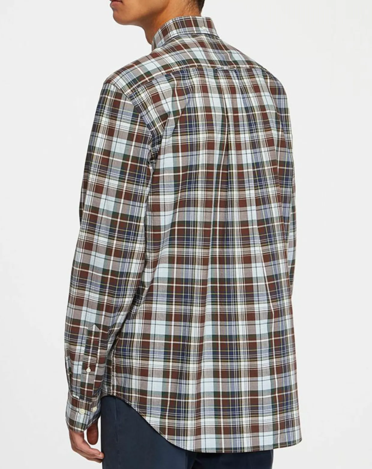 Homme Gant Chemises^Chemise Regular Fit à imprimé Tartan marron/mulitcolore