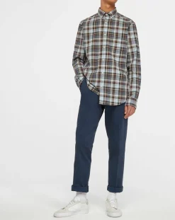 Homme Gant Chemises^Chemise Regular Fit à imprimé Tartan marron/mulitcolore