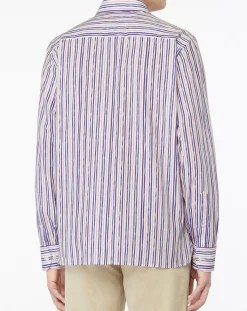 Homme Hackett London Chemises^Chemise Regular Fit à rayures bleu/rouge