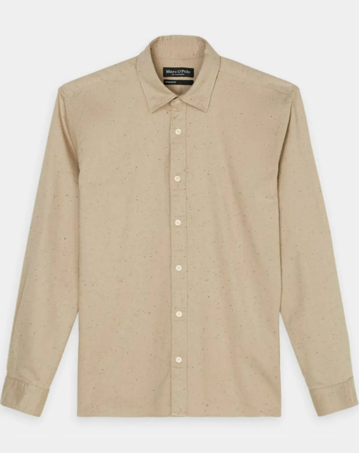 Chemise Regular Fit chinée beige-Marc O'Polo Outlet