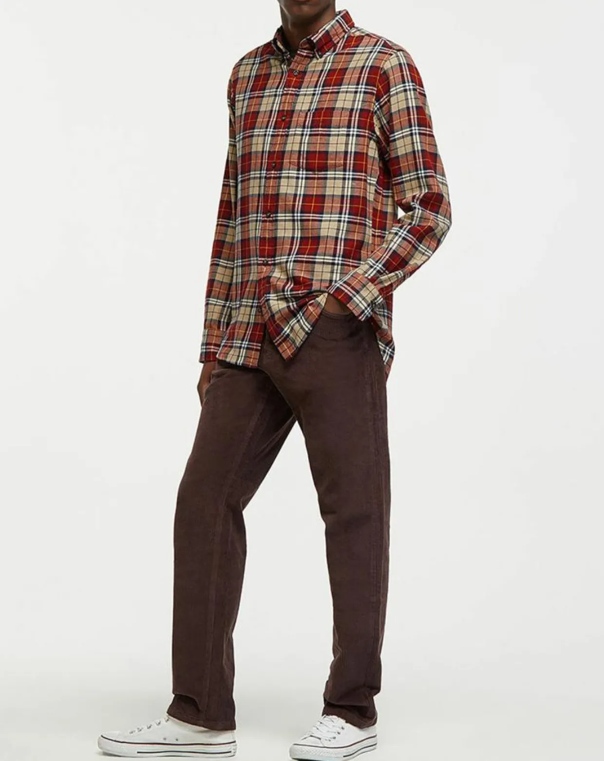 Chemise Regular Fit en Flanelle Bucheron rouge-Gant Discount