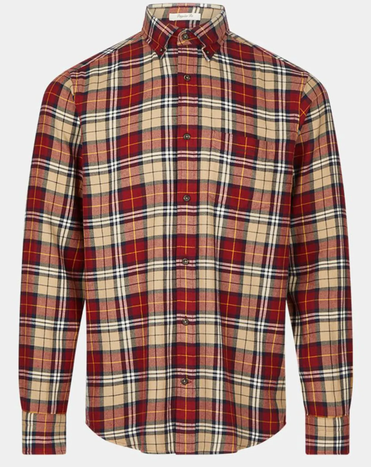 Chemise Regular Fit en Flanelle Bucheron rouge-Gant Discount