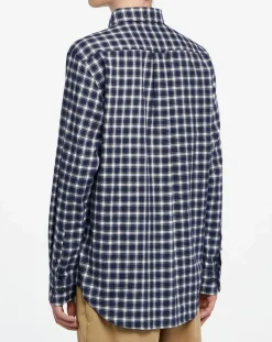 Homme Gant Chemises^Chemise Regular Fit en Flanelle Moy à carreaux bleu/gris