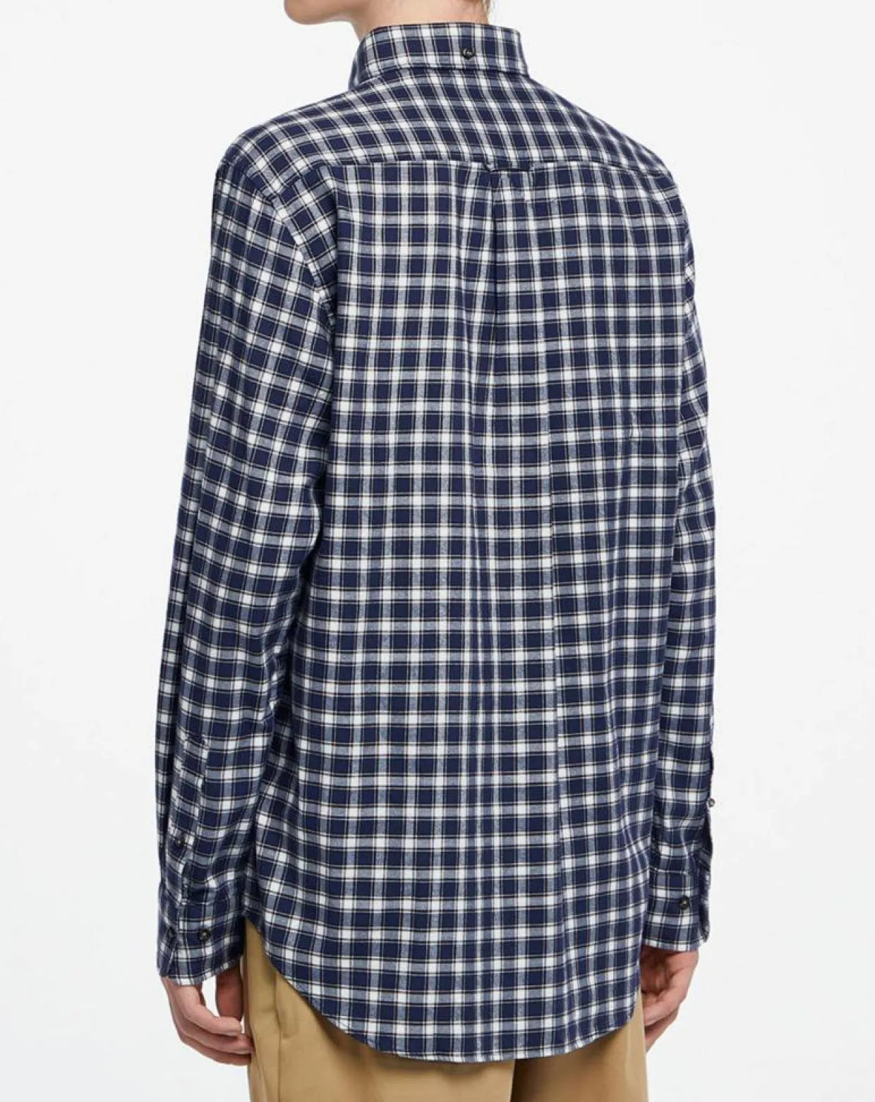 Homme Gant Chemises^Chemise Regular Fit en Flanelle Moy à carreaux bleu/gris