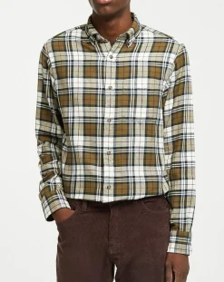 Homme Gant Chemises^Chemise Regular Fit en Flanelle Bucheron kaki