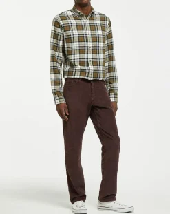 Homme Gant Chemises^Chemise Regular Fit en Flanelle Bucheron kaki