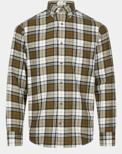 Homme Gant Chemises^Chemise Regular Fit en Flanelle Bucheron kaki