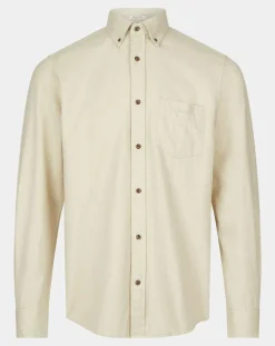 Chemise Regular Fit en Flanelle Chevron beige-Gant Hot