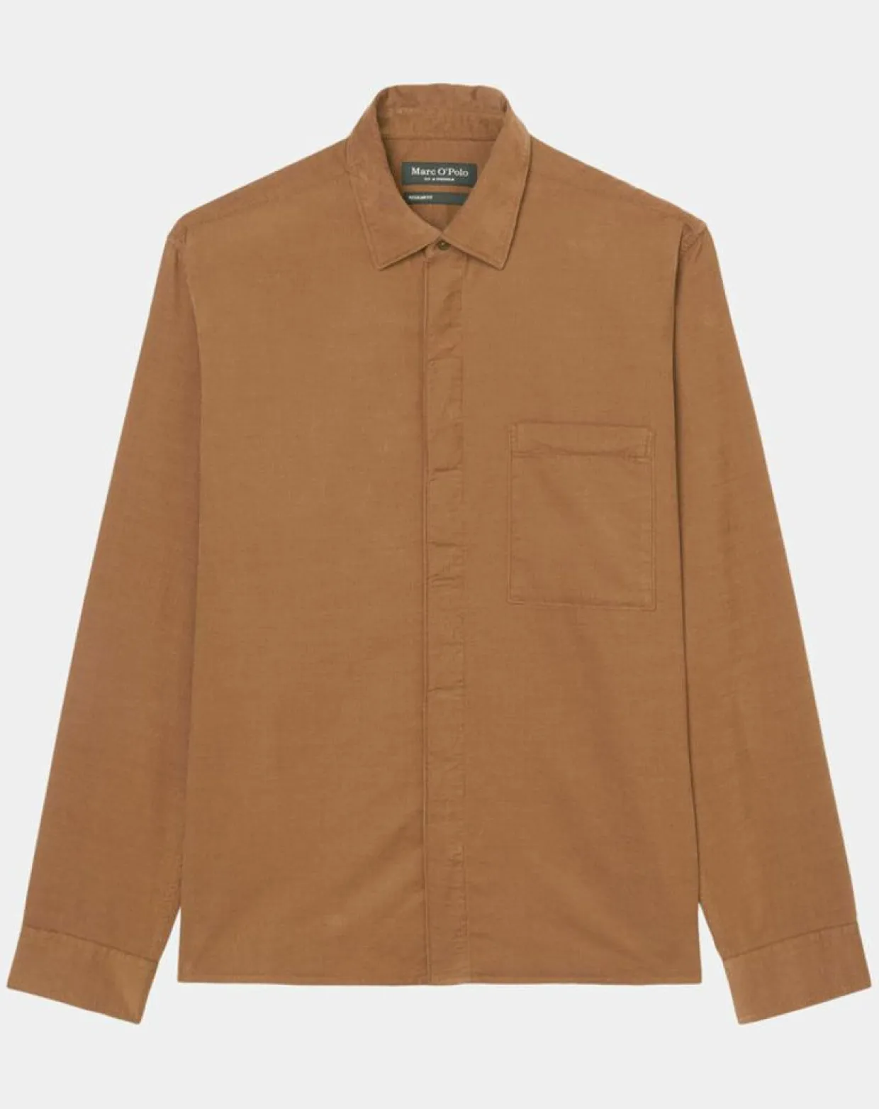 Homme Marc O'Polo Chemises^Chemise Regular Fit en Velours milleraies marron