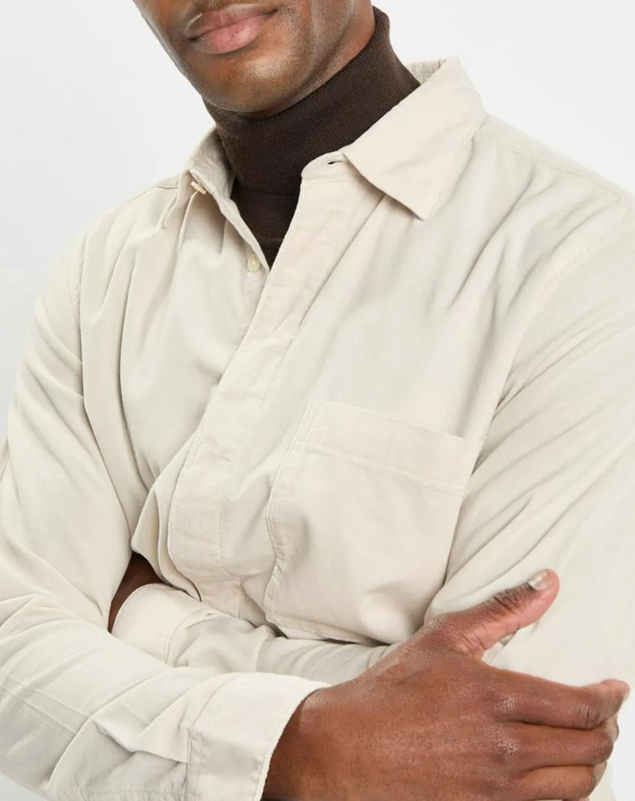 Chemise Regular Fit en Velours milleraies écrue-Marc O'Polo Best