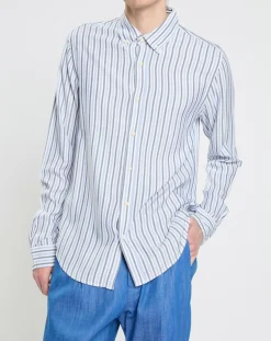 Homme Scotch & Soda Chemises^Chemise Regular Fit Fantaisie blanc/bleu