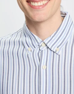 Homme Scotch & Soda Chemises^Chemise Regular Fit Fantaisie blanc/bleu