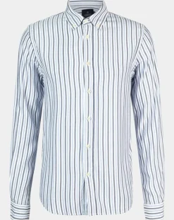 Homme Scotch & Soda Chemises^Chemise Regular Fit Fantaisie blanc/bleu