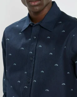 Homme Scotch & Soda Chemises^Chemise Regular Fit imprimée Soleil bleu marine