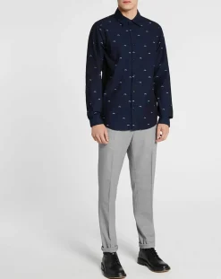 Homme Scotch & Soda Chemises^Chemise Regular Fit imprimée Soleil bleu marine