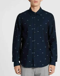 Homme Scotch & Soda Chemises^Chemise Regular Fit imprimée Soleil bleu marine