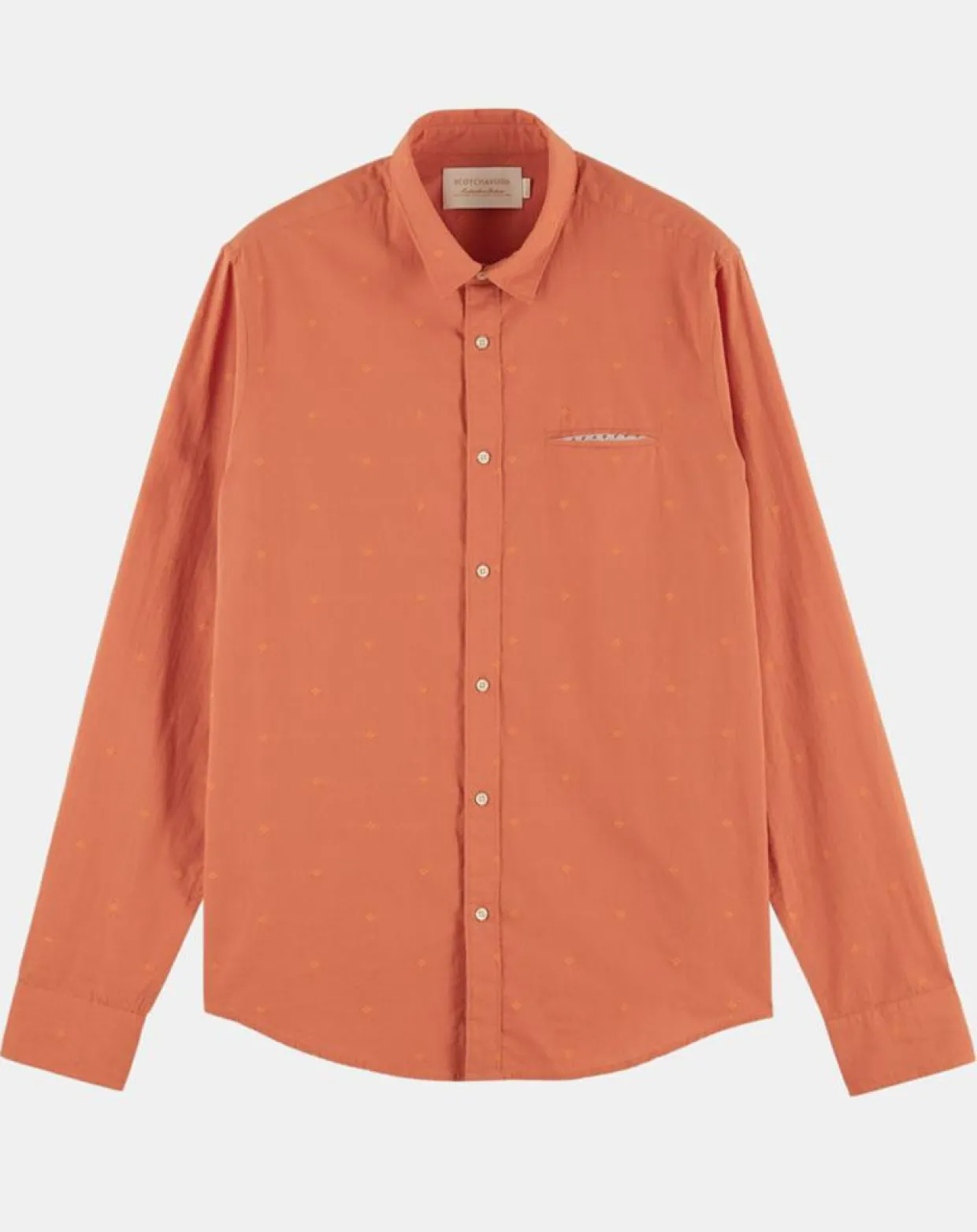 Chemise Regular Fit Pocket imprimée orange clair-Scotch & Soda Best