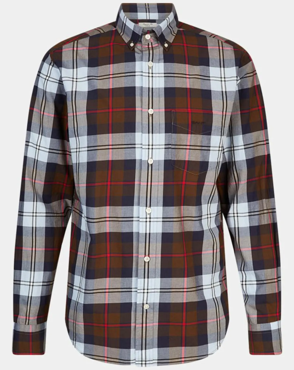 Homme Gant Chemises^Chemise Regular Fit Pop à carreaux marron/multicolore