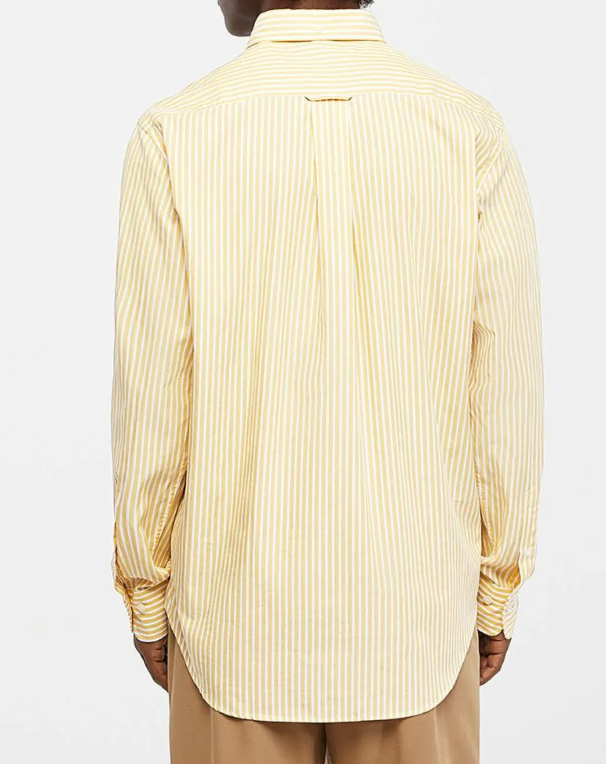 Chemise Regular Fit Stripe Basic jaune clair/blanc-Gant Outlet