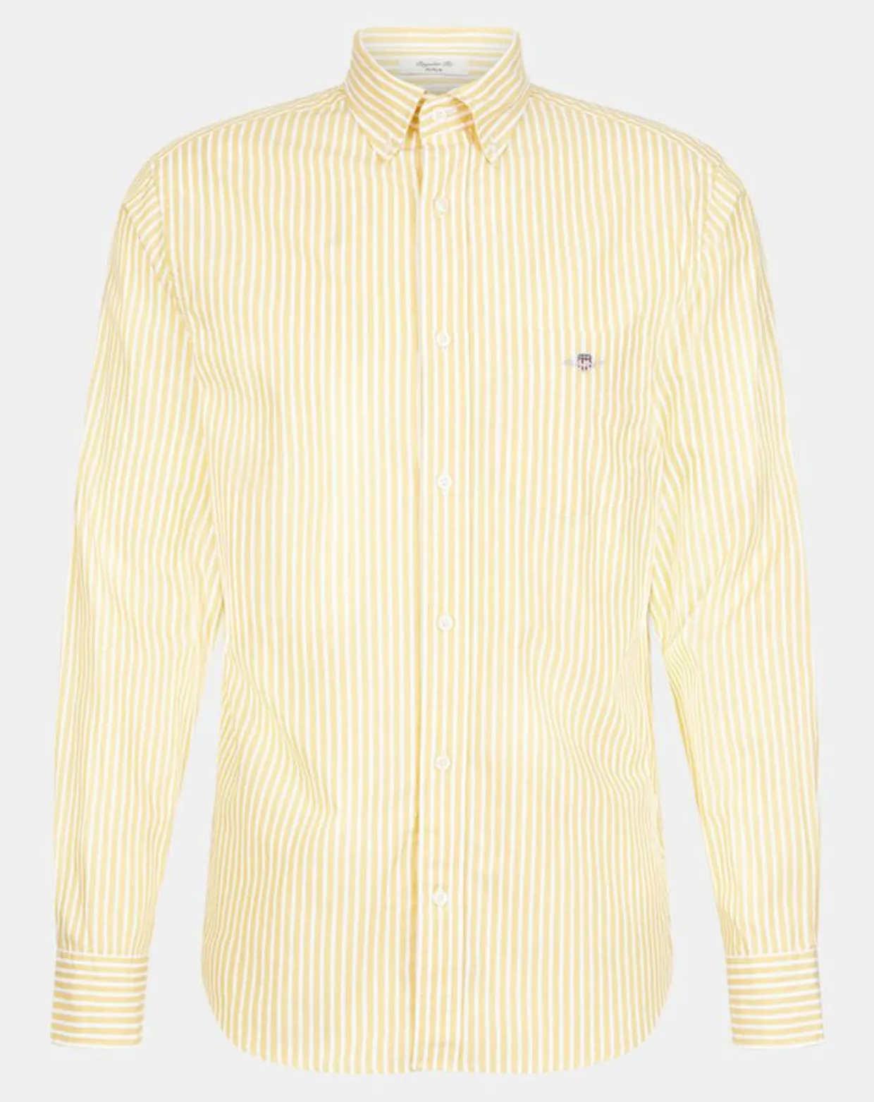 Chemise Regular Fit Stripe Basic jaune clair/blanc-Gant Outlet