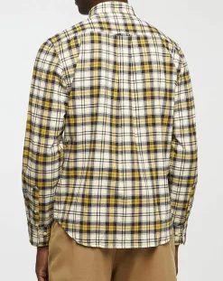 Chemise Regular Fit Tartan jaune/multicolore-Gant Clearance