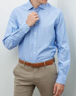Chemise Regular Fit trm bleue-Hackett London New
