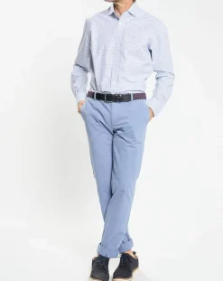 Chemise Regular Fit vichy tricolore bleue-Hackett London New