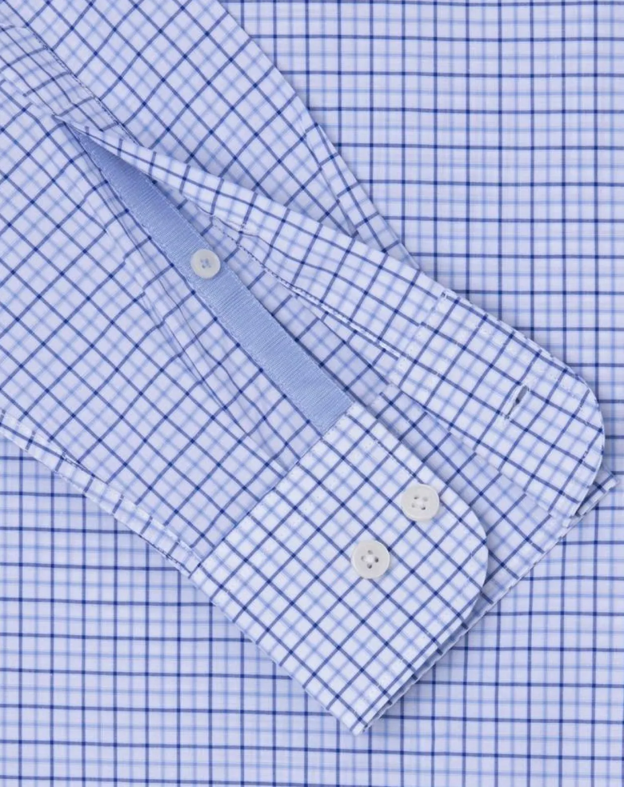 Chemise Regular Fit vichy tricolore bleue-Hackett London New