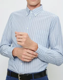 Chemise Regular Gonz à rayures bleu/blanc-Hartford Outlet