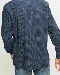 Homme Marc O'Polo Chemises^Chemise regular imprimée allover bleu marine