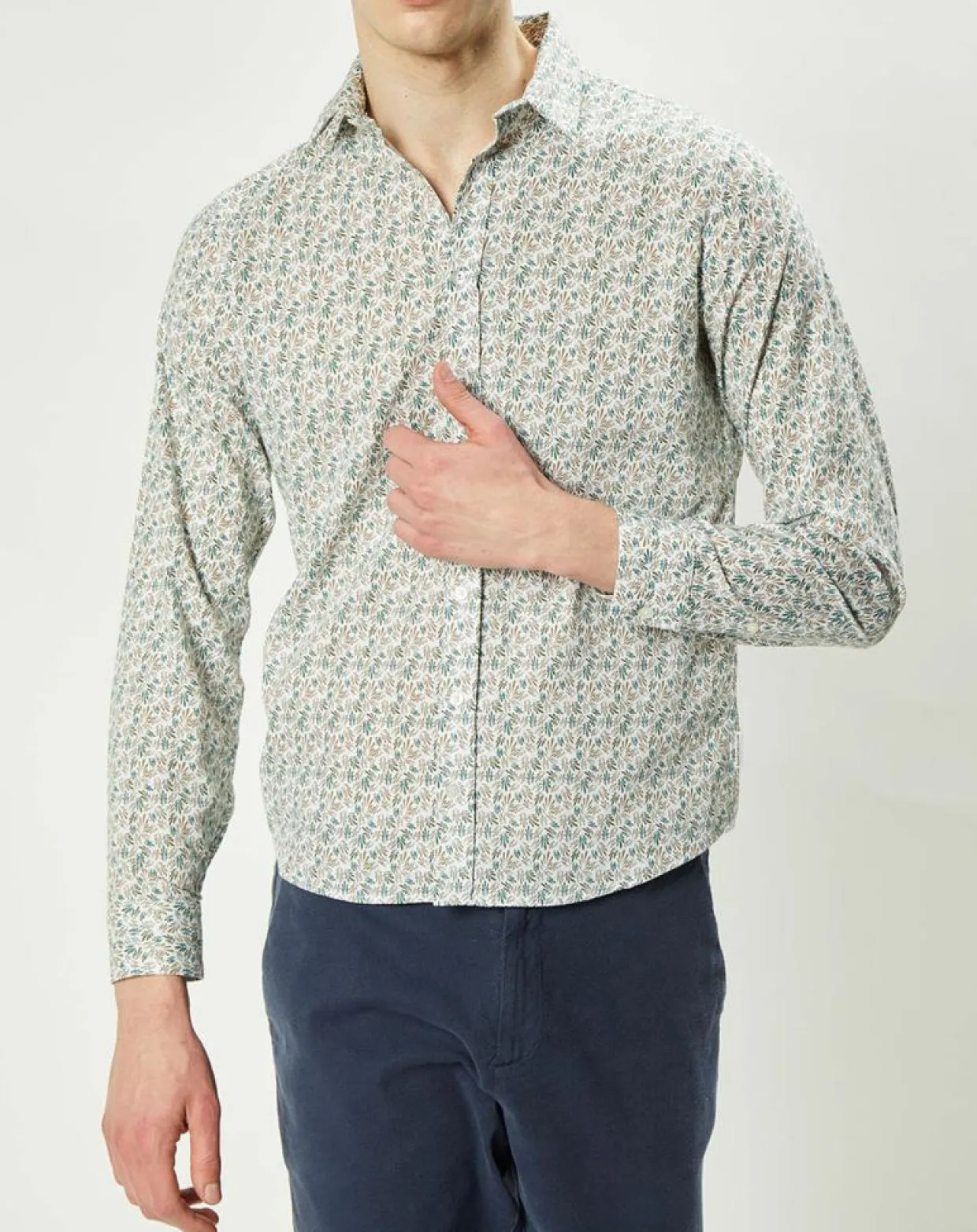 Homme Harris Wilson Chemises^Chemise regular Nancy en Popeline imprimée blanc /multicolore