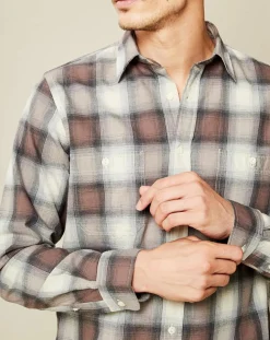 Homme Hartford Chemises^Chemise Regular Pocket carreaux beige/marron
