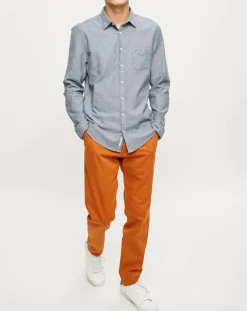 Chemise regular Stretch bleu chiné-Marc O'Polo Clearance