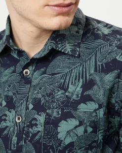 Homme Marc O'Polo Chemises^Chemise relaxed fit imprimé relaxed fit bleu/vert