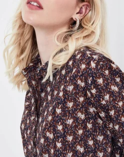 Chemise Rhubarbe imprimée coffee-See u Soon Outlet