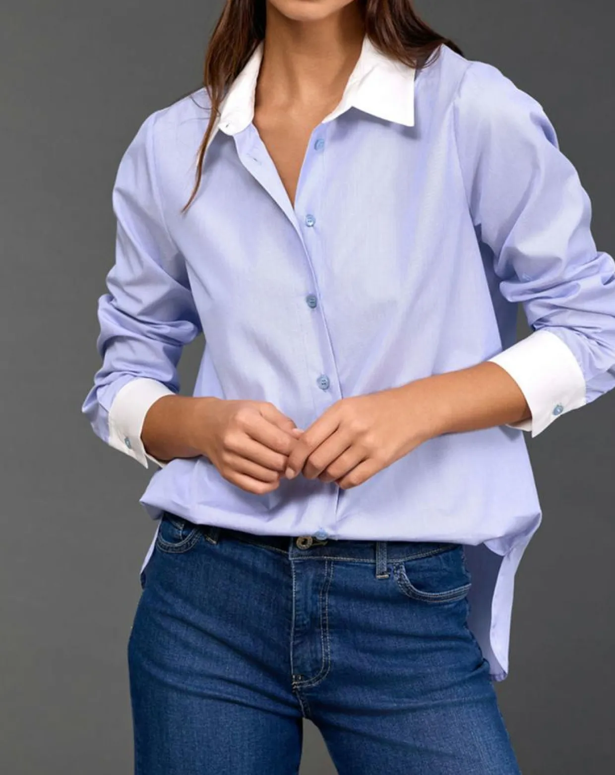 Femme Lauren Vidal Chemises^Chemise Sari ciel