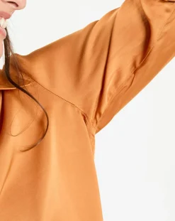 Femme Lauren Vidal Tops Et Blouses^Chemise satinée Must cannelle