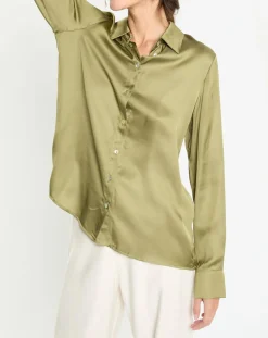 Chemise satinée Must gazon-Lauren Vidal Clearance