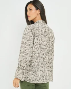 Femme Lauren Vidal Chemises^Chemise satinée Store liberty écru/multicolore
