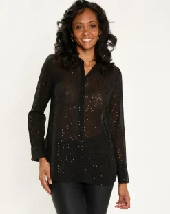 Femme Esprit Chemises^Chemise Sequins noire