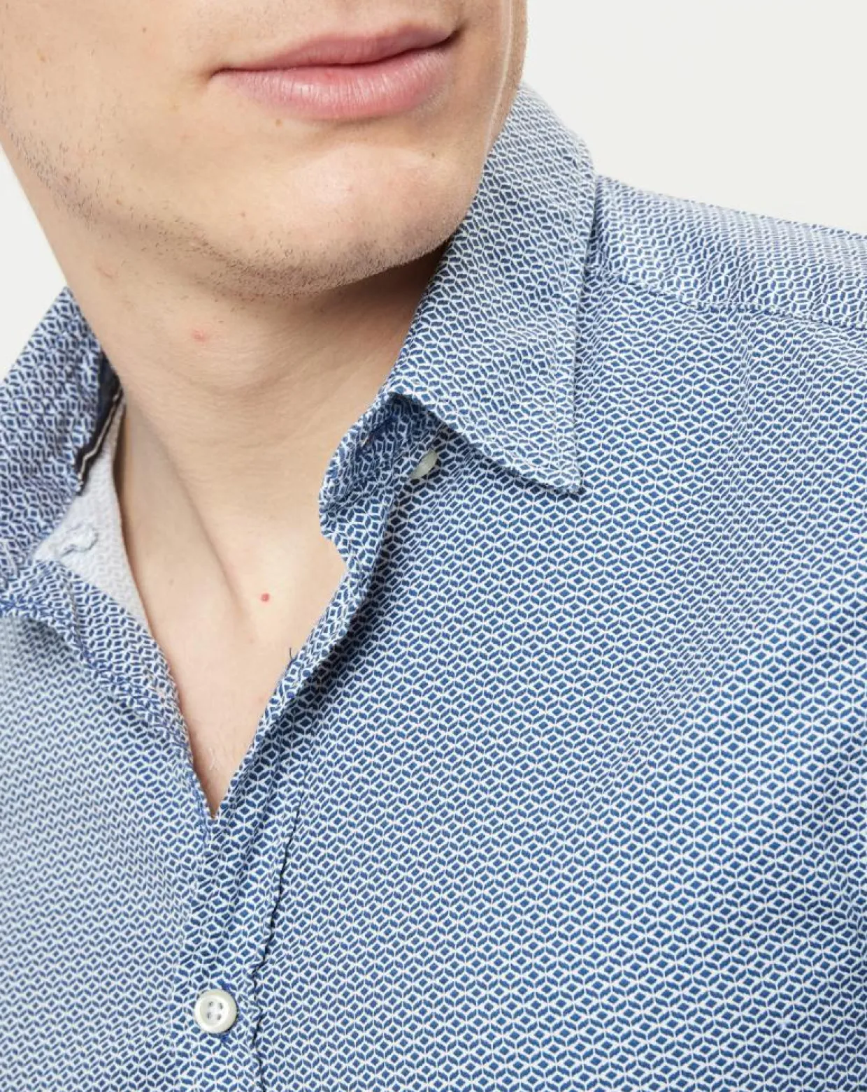 Chemise shapped fit bleue-Marc O'Polo Clearance