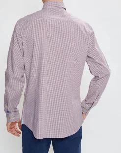 Chemise Slim Fit à carreaux rouge-Hackett London Sale
