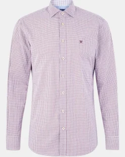 Chemise Slim Fit à carreaux rouge-Hackett London Sale